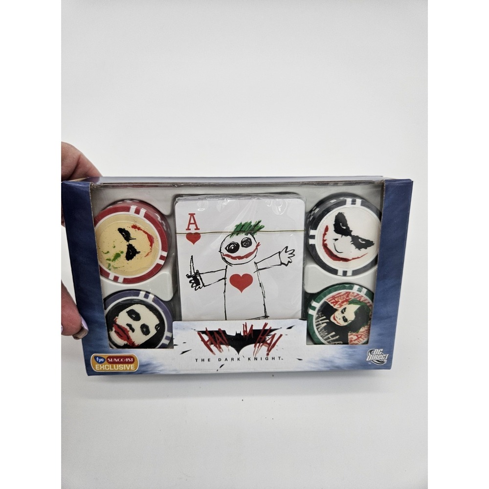 Limited RARE The Dark Knight The Joker Set Poker DC Direct NIB